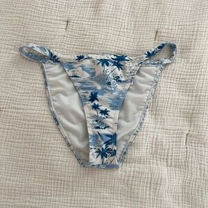Reformation Blue Bikini Bottom